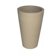 VASO DECORATIVO COLUNA REDONDA PP 23X23X28  FLOR