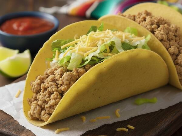 Tacos de proteína de soja refogada - 2 unidades