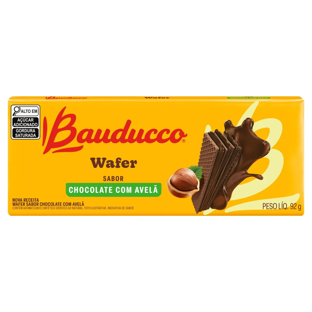 Biscoito Bauducco Wafer Limao 92g