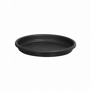 PRATO DE VASO PLANTA REDONDO 35CM N42 PRETO