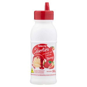COBERTURA P/ SORVETE SELECTA MORANGO 300G