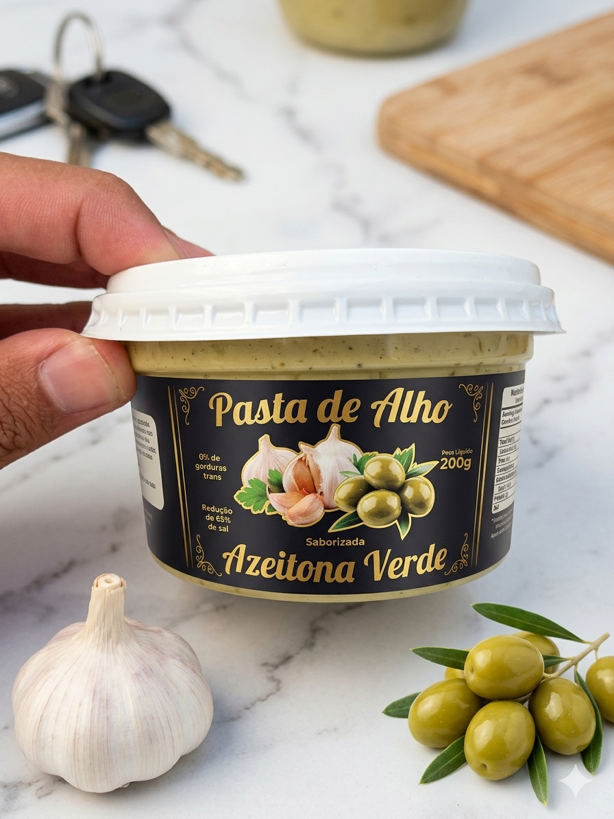 PASTA DE ALHO SABOR AZEITONA VERDE