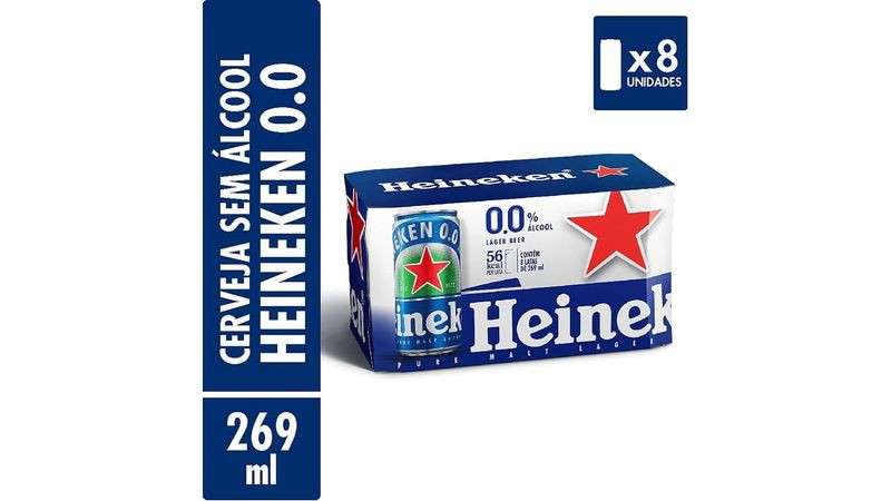 CAIXA HEINEKEN LATA ZERO 269ML