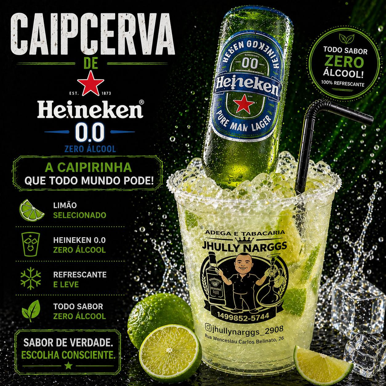 CAIPCERVA SEM ALCOOL 700ML