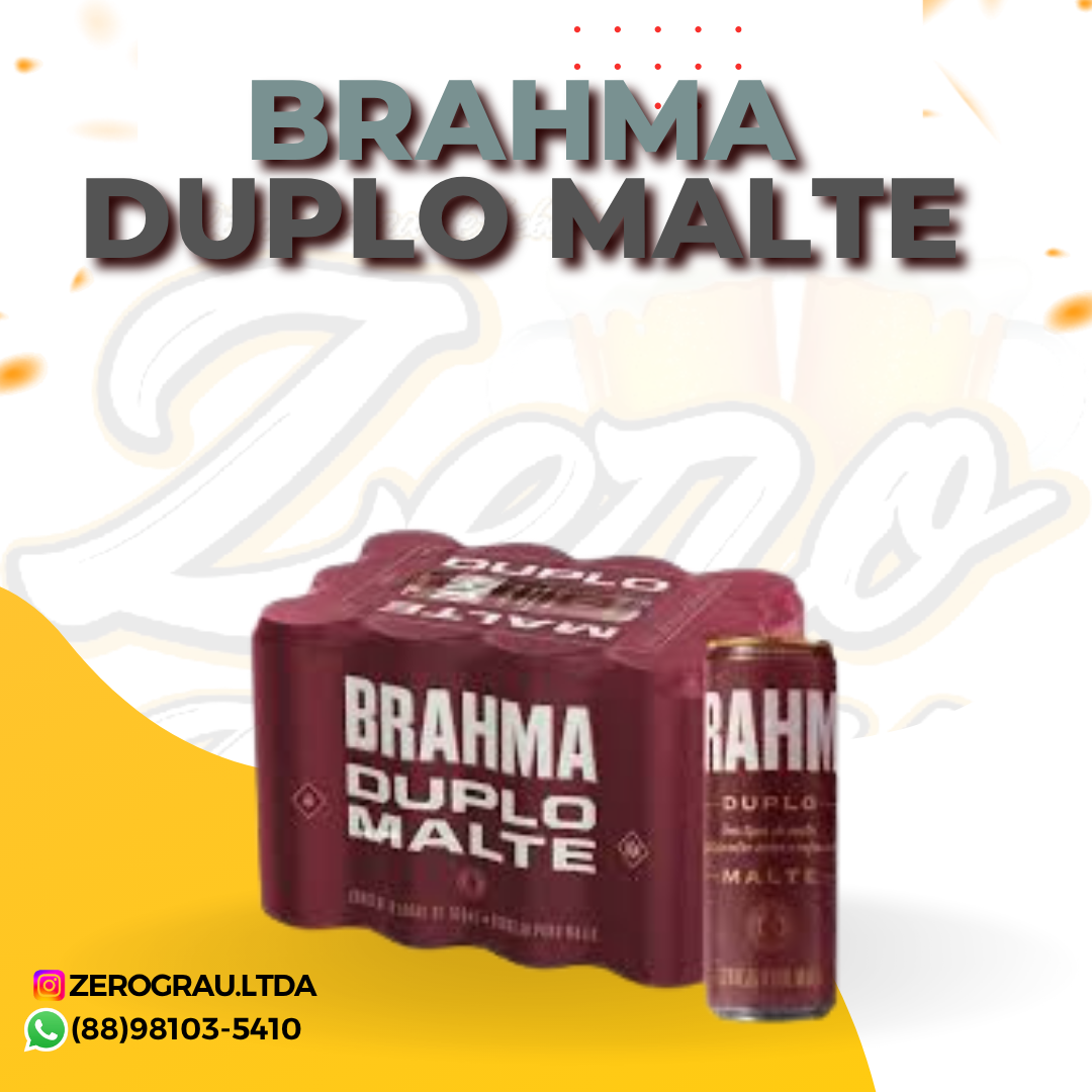 CERVEJA BRAHMA DUPLO MALTE LATA 350ML