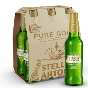 STELLA PURE GOLD LONG 330ML PACK C/6