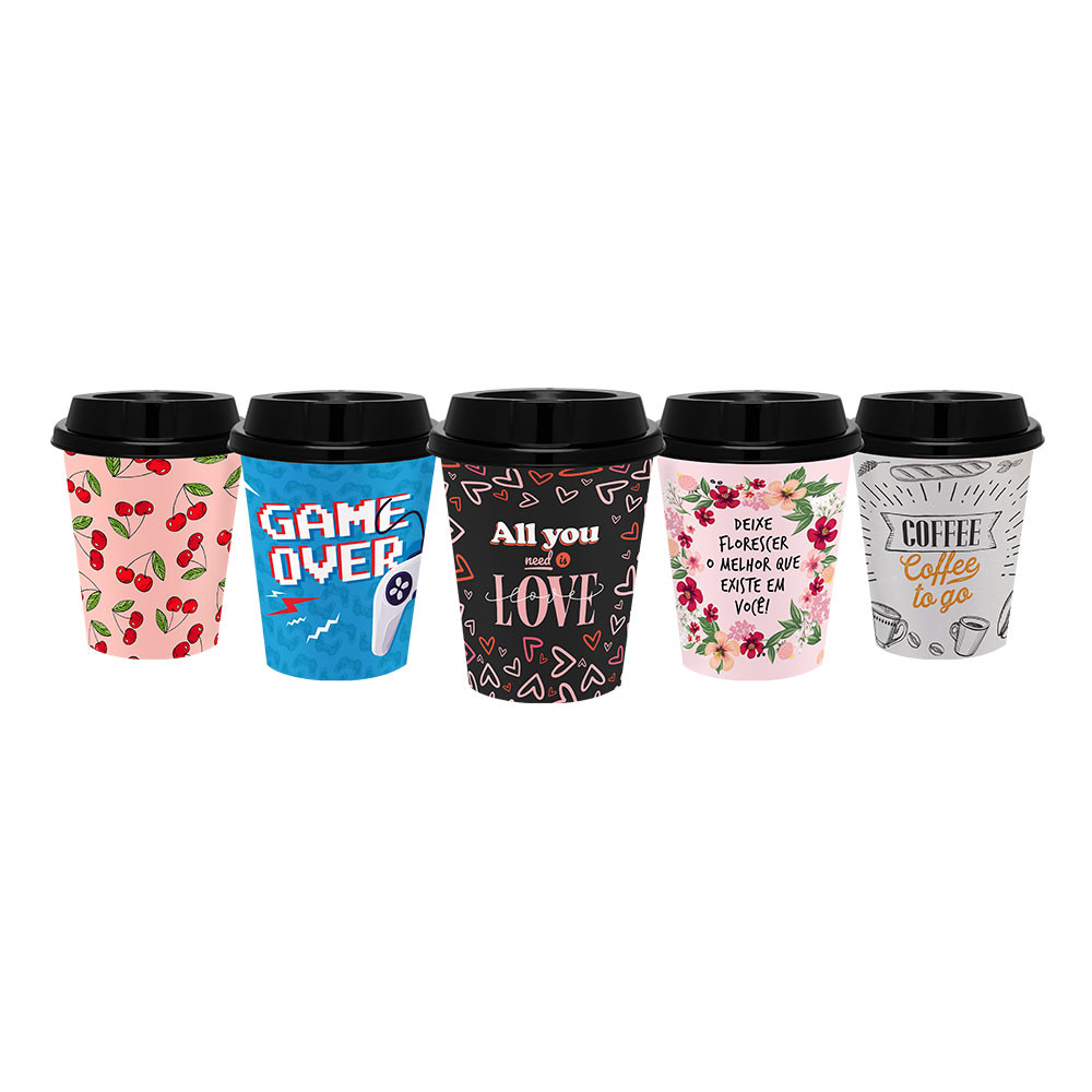 COPO C/ TAMPA 360ML  JAGUAR