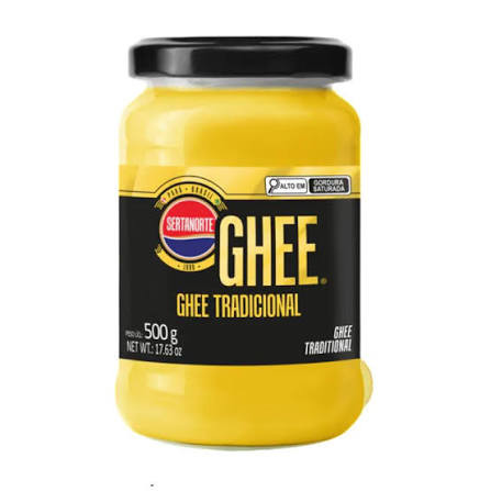 Manteiga Sertanorte Ghee Tradicional Vd 500g