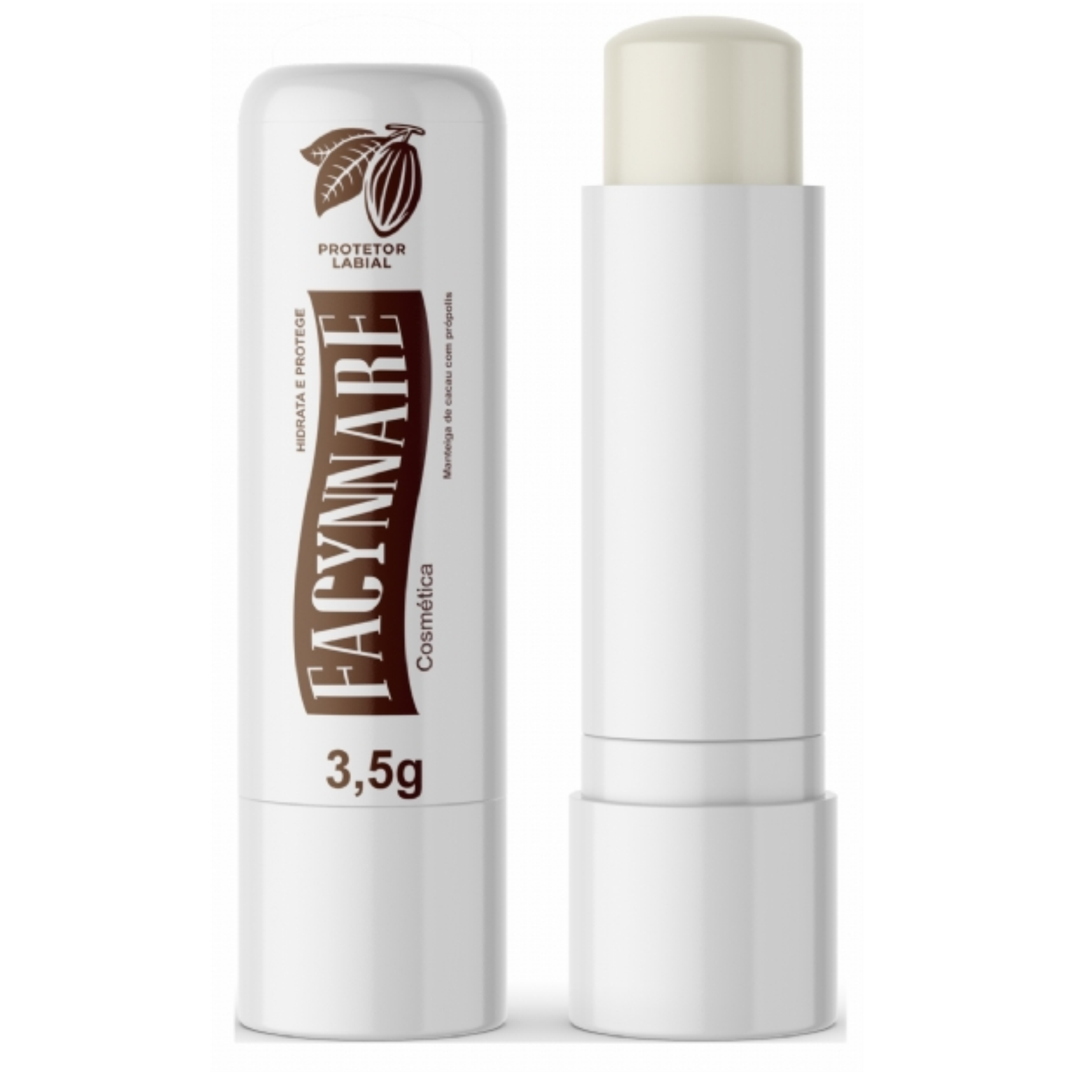 PROTETOR LABIAL FACYNNARE MANTEIGA DE CACAU C/ PROPOLIS 3,5G