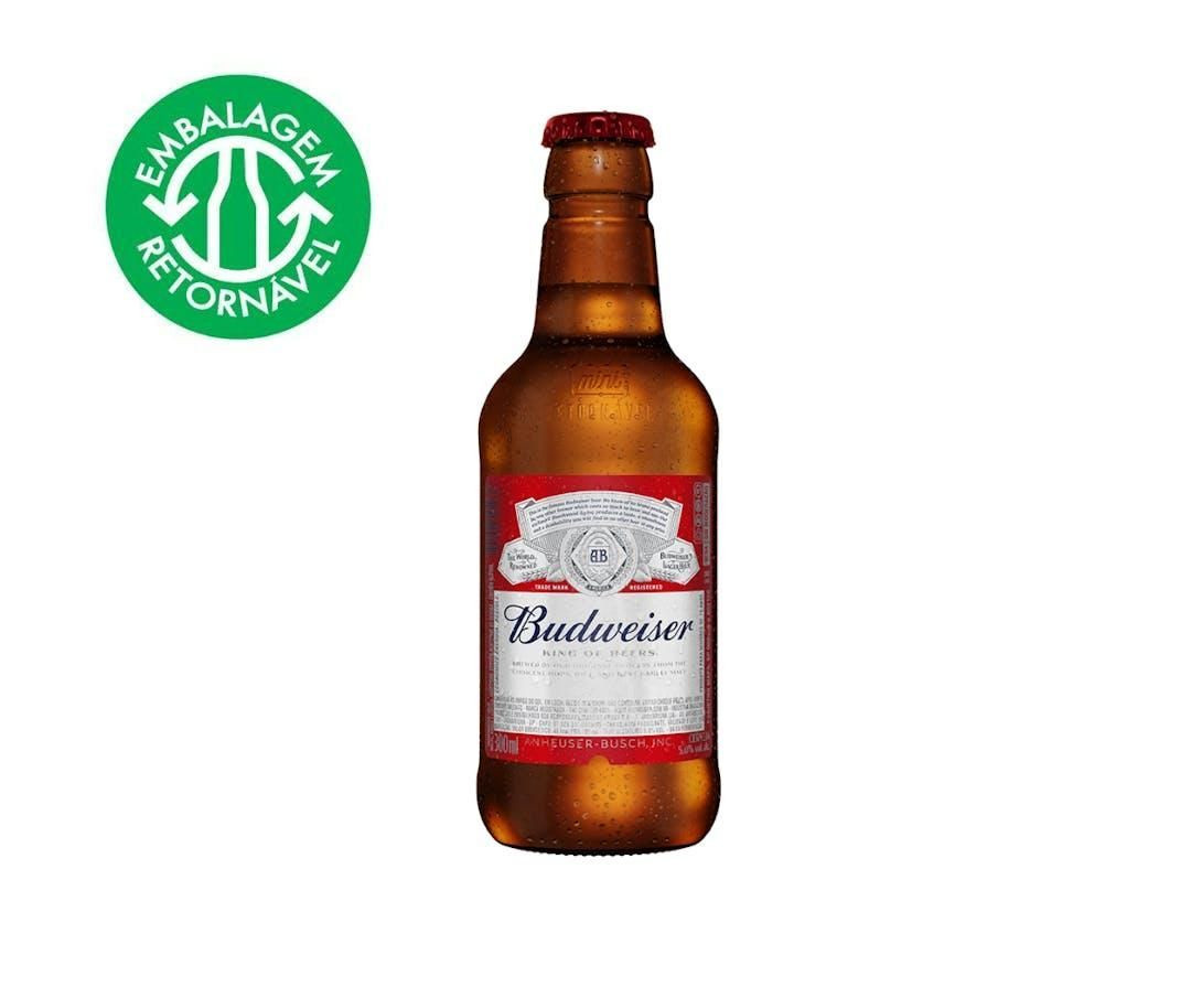 CERVEJA BUDWEISER GF 300ML APENAS O LIQUIDO PACK 23 UN
