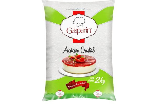 Açúcar cristal gasparim 2kg