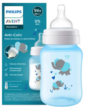 Mamadeira Avent Anti-Colic 260 ml - Elefante