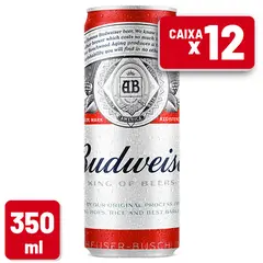 Cerveja Budweiser Lata Sleek 350ml 