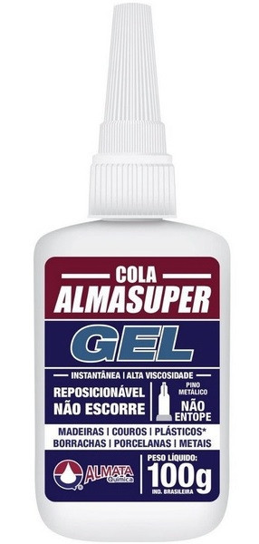 Adesivo Instantâneo Gel 100g - Almasuper