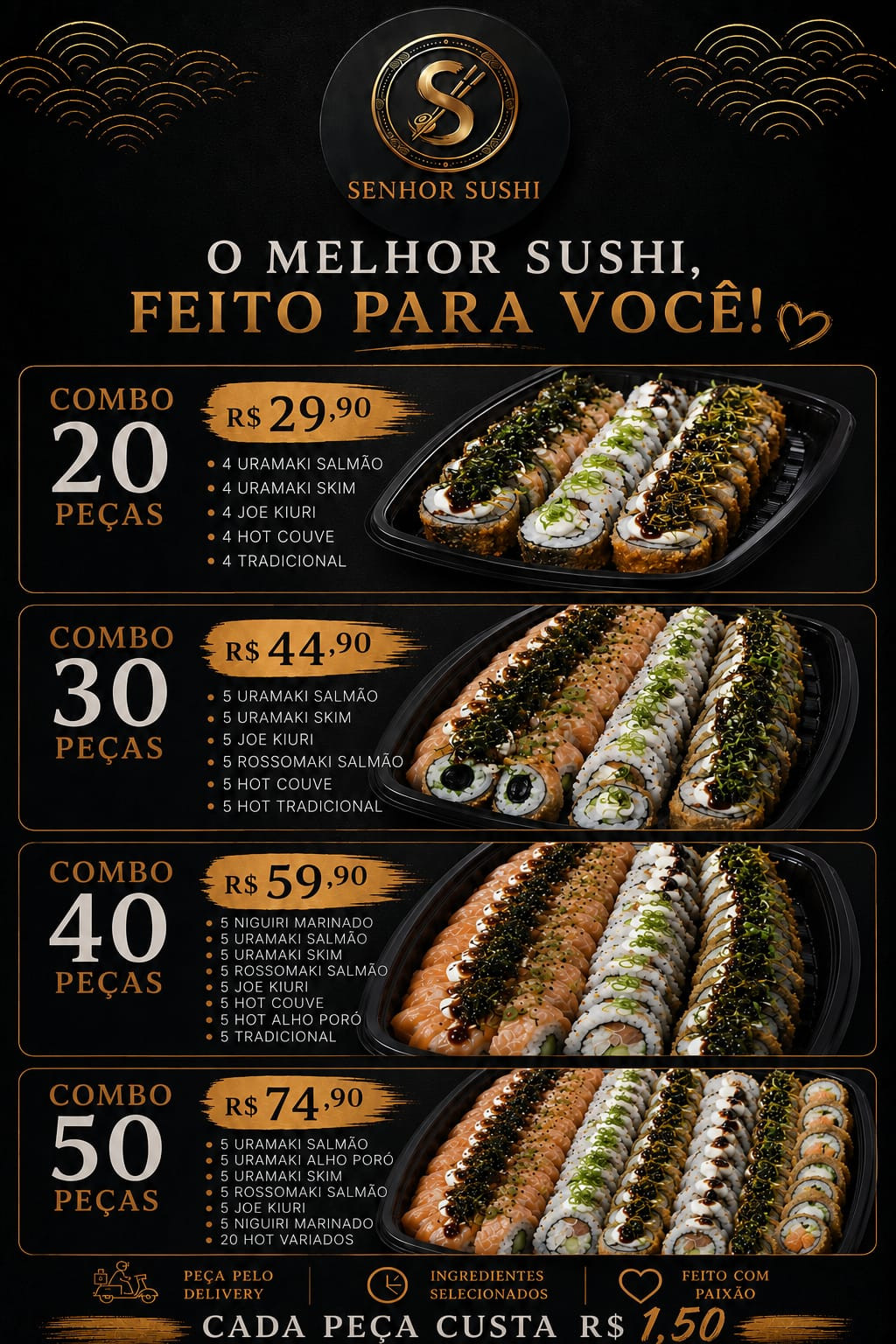 Combinado de 50 peças 