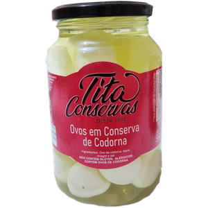 OVOS DE CODORNA EM CONSERVA TITA 300G¬
