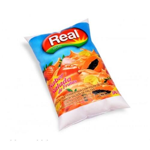 Iogurtes Real Bebida Láctea Salada de Frutas Saco 900g