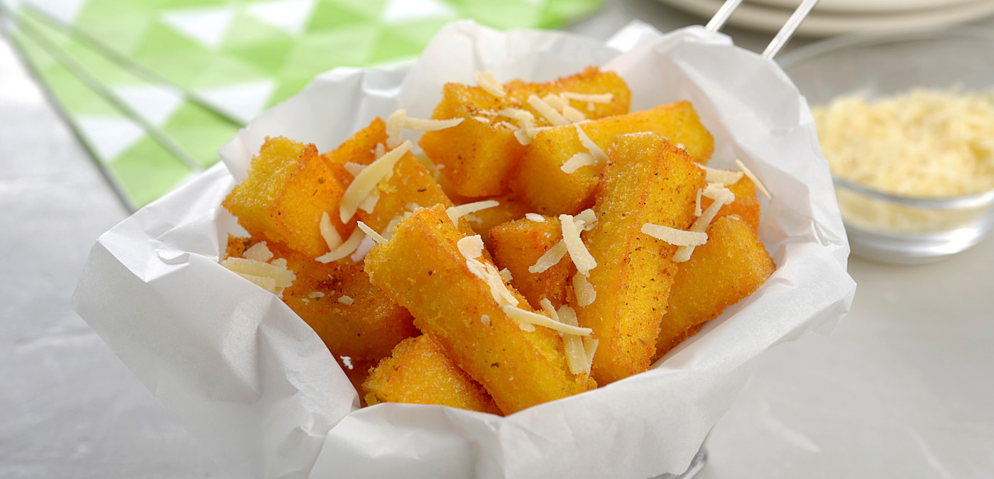 Polenta com parmesão