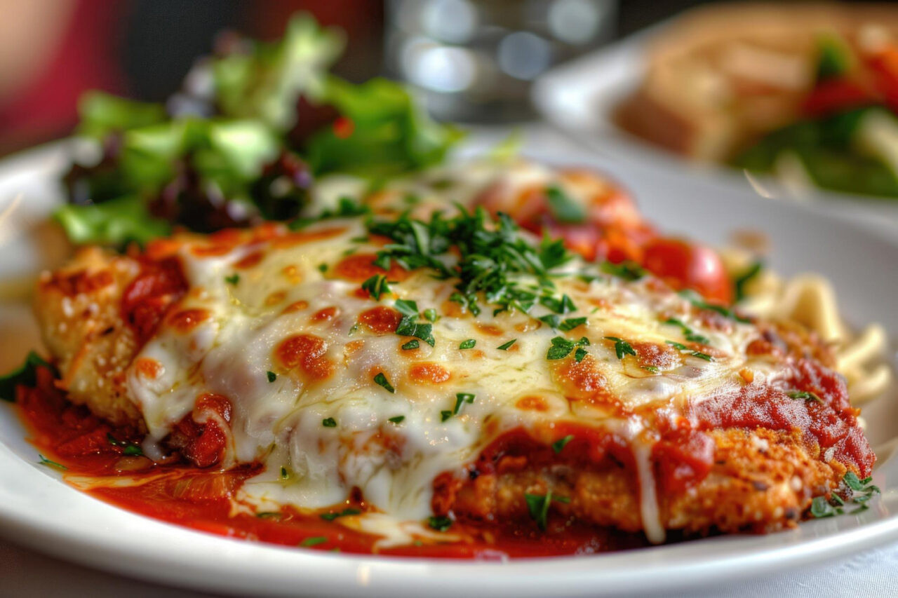 FILÉ BOVINO À PARMEGIANA