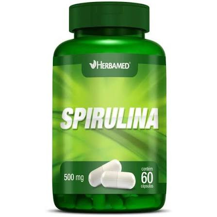 Spirulina 500mg Herbamed Pt 60cap
