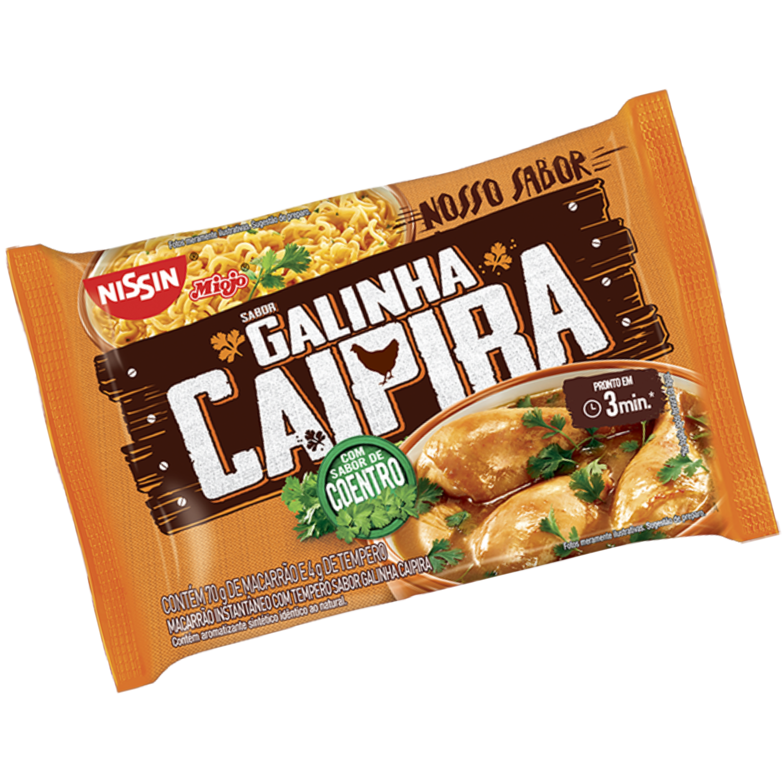 Miojo Nissin Galinha Caipira 70g