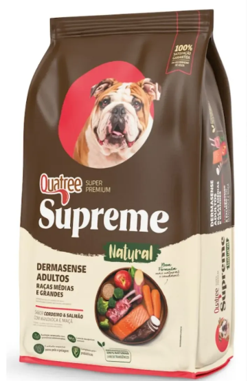 Quatree Supreme Dermasense Raças Médias e Grandes 15kg