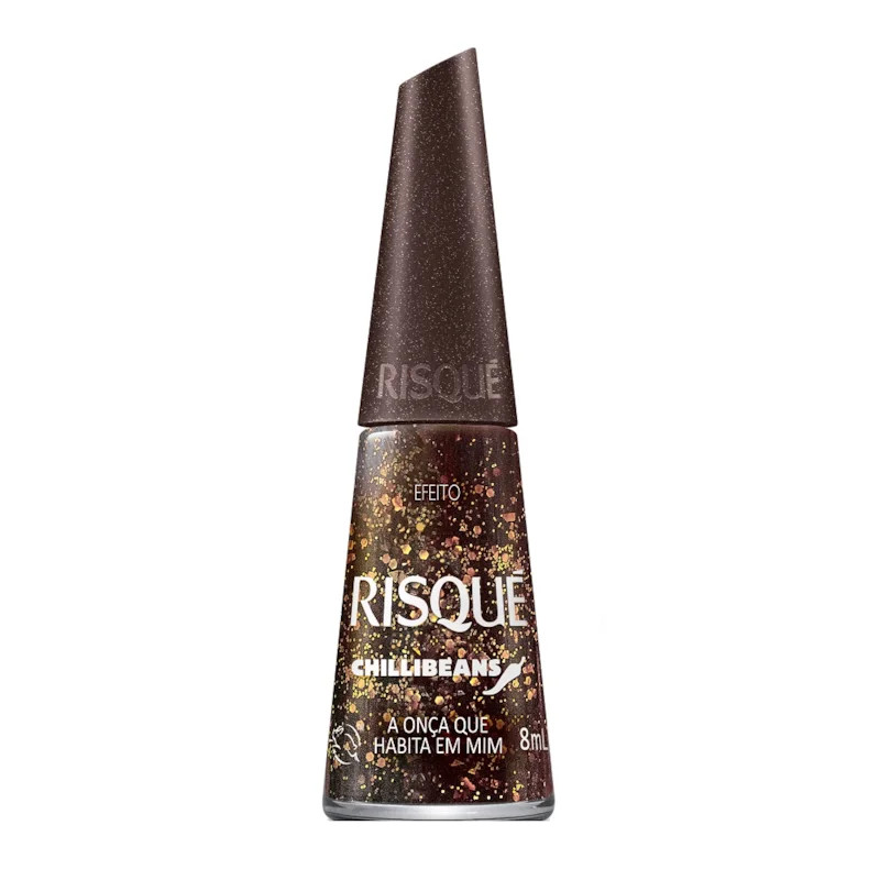 ESMALTE RISQUE CHILLI BEANS A ONÇA QUE HABITA EM MIM 8ML