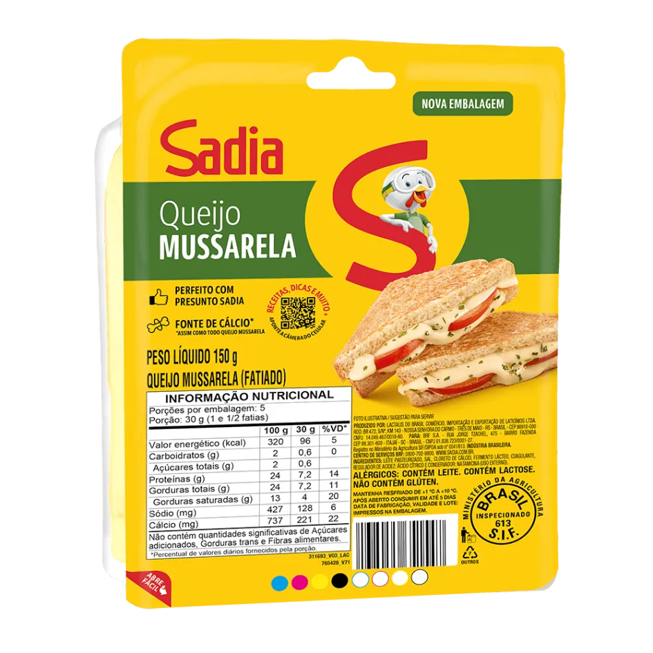 Queijo mussarela Sadia 150g