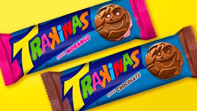 Biscoito Recheado Trakinas Morango