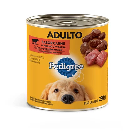 Patê Pedigree Adulto Molho Carne 290g