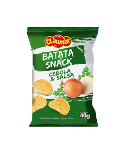 BATATA OND CLAUMAR SNACK CEBOLA E SALSA 40G