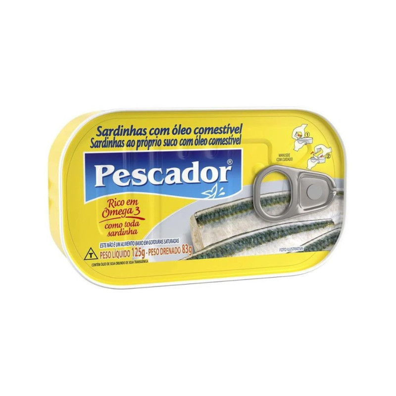 SARDINHA PESCADOR C/ OLEO 125G