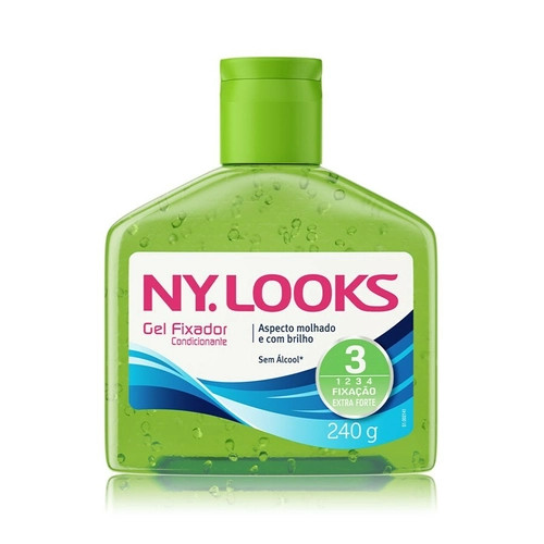 GEL FIXADOR NY.LOOKS VERDE 240G