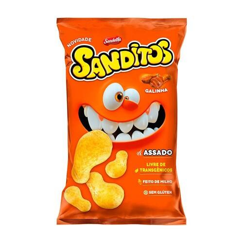 Salgadinho Sanditos Galinha Embalagem 140g