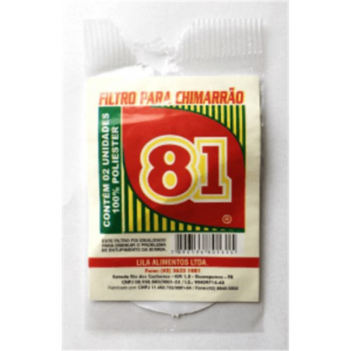 FILTRO P/ BOMBA CHIMARRAO 81 C/2UN