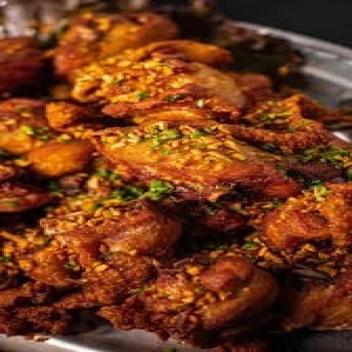 Frango à Passarinho C/Alho 