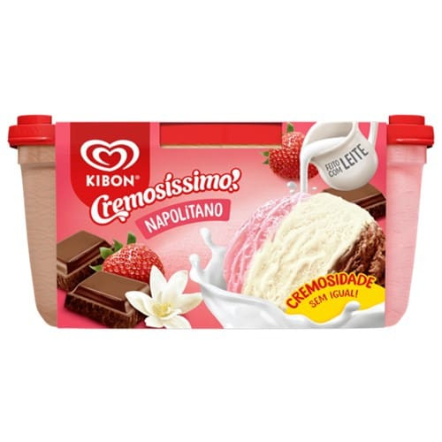 Sorvete Napolitano Kibon 1,5 Litros