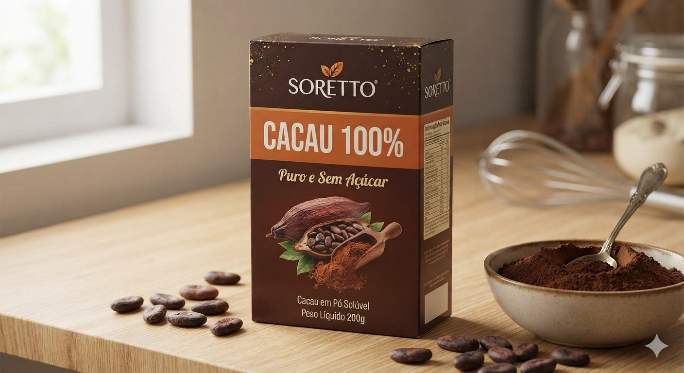 CACAU EM PO SORETTO 100% 200GR