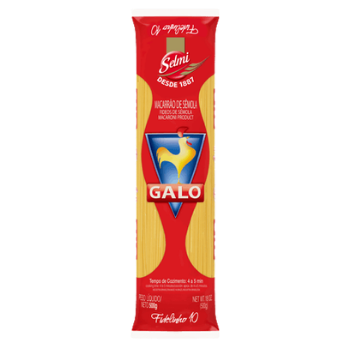 MACARRAO SEMOLA GALO FIDELINHO 10 500G