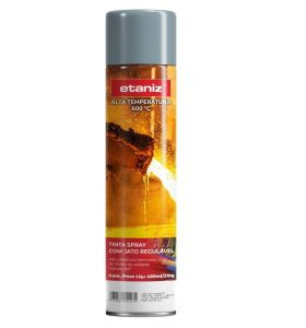 TINTA SPRAY ETANIZ ALUMINIO "ALTA TEMPERATURA" 400ML