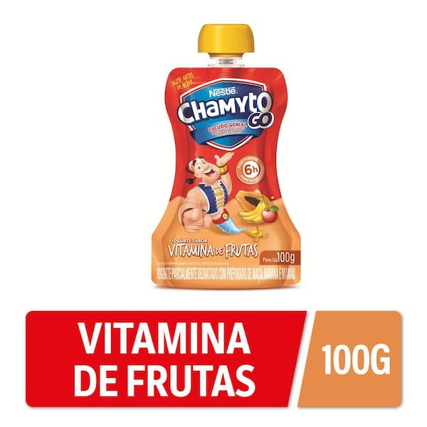 Iogurte Chamyto Sabor Vitamina de Frutas Nestlé 100g
