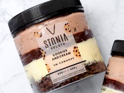 Stonia Gelato Cookies And Cream 500 Ml (Novidade)