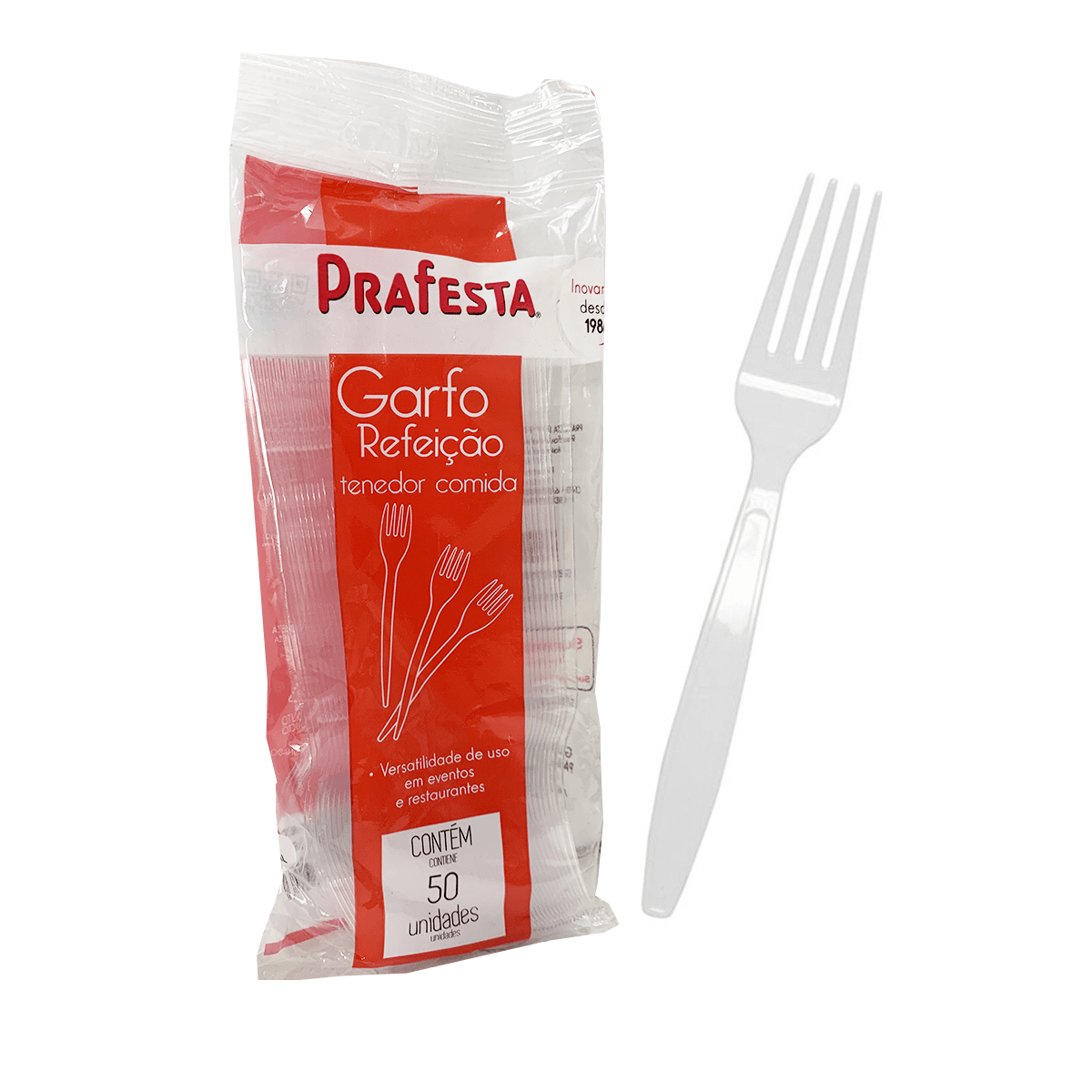 GARFO P/ REFEIÇÃO DESCARTÁVEL 50 UNID