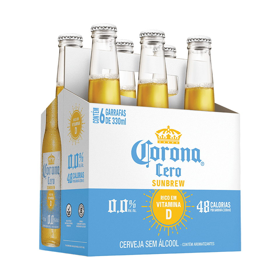 CERVEJA CORONA CERO SUNBREW LN 330ML PACK 6 UN