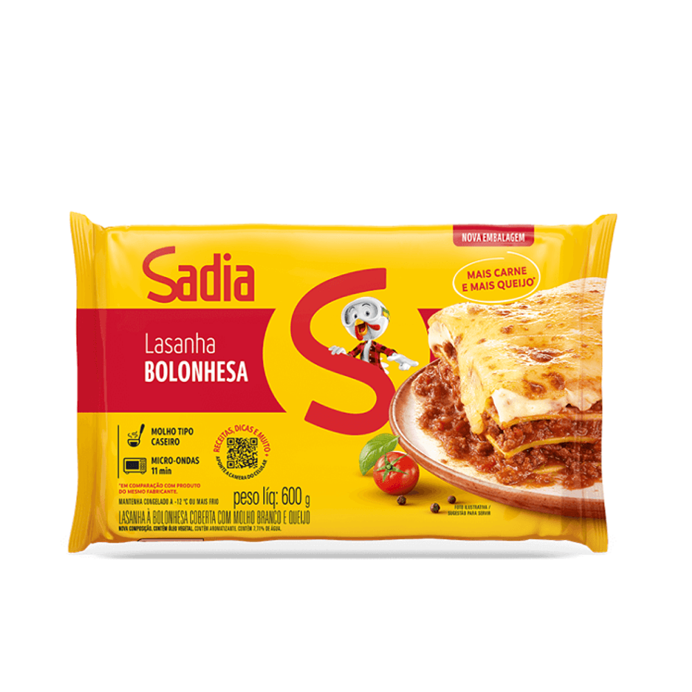 Lasanha Sadia Bolonhesa 600g