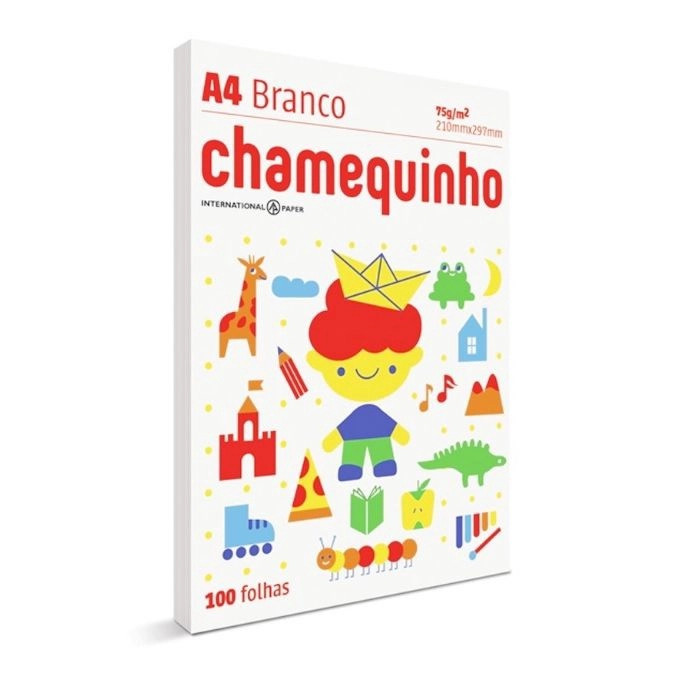 PAPEL CHAMEQUINHO FOLHA A4 100 FOLHAS