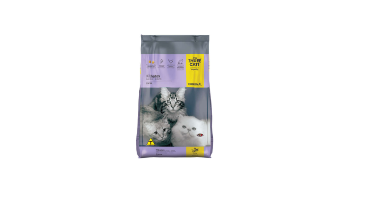 Ração Three Cats Original para Gatos Filhotes 15kg