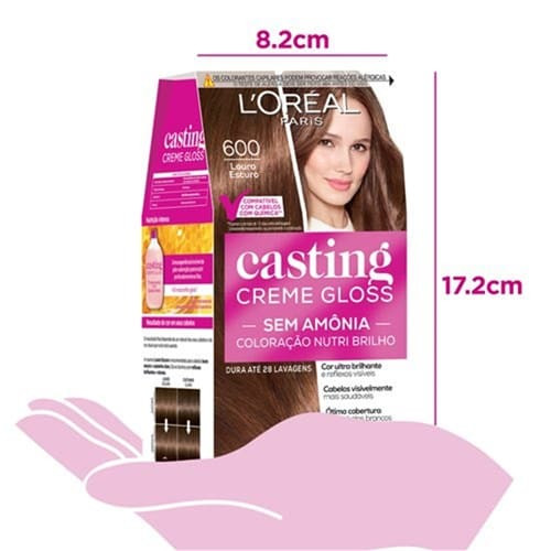 Tinta para Cabelo Creme Gloss Louro Escuro 600 Casting L'oréal Paris