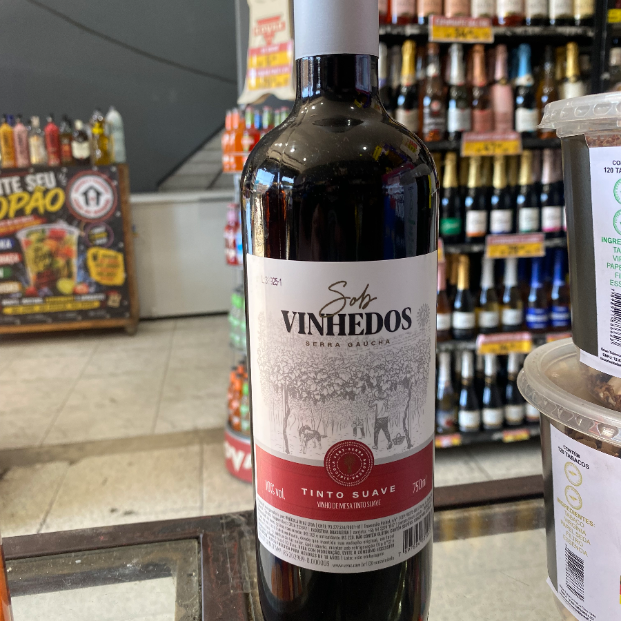 VINHO VINHEDOS TINTO SUAVE 750ML