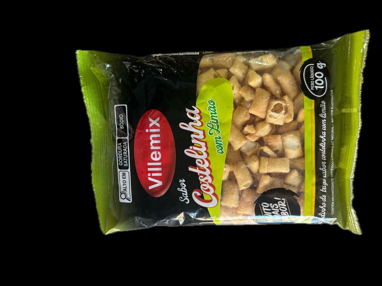SALGADINHO COSTELINHA COM LIMAO 100G VILLEMIX
